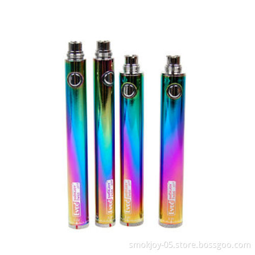 Rainbow evod twist battery, variable voltage, ego c twist wholesale